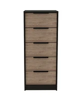 Five Drawer Standard Chest for Bedroom Storage and Clothes Organization