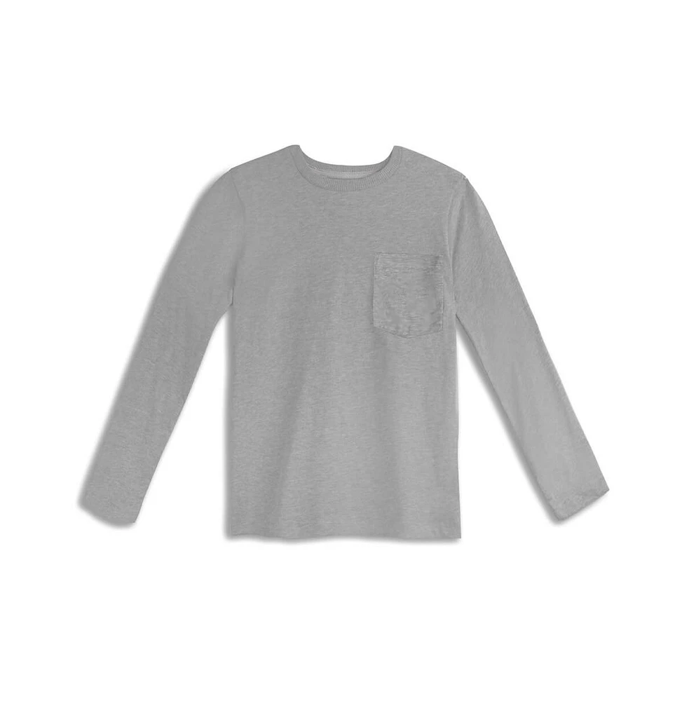 Mightly Kids Fair Trade Organic Cotton Long Sleeve Pocket T-Shirt