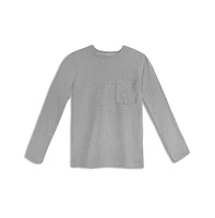 Mightly Kids Fair Trade Organic Cotton Long Sleeve Pocket T-Shirt