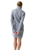 Ingrid + Isabel Maternity Turtle Neck Sweater Dress Gray Xl