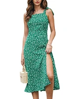Cupshe Women's Wildflower Daydream Floral Midi Beach Dress