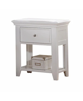 Sleek One Drawer Nightstand with Storage Drawer for Bedroom