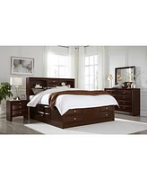 Charming Wood Nightstand with Three Drawers for Bedroom