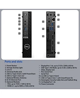 Dell OptiPlex 7000 Series Business Mff Desktop Intel Core i7 14700 16GB Ram Intel Uhd Graphics 256GB Ssd Storage Windows 11 Pro - Black
