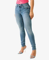 True Religion Women's Jennie I Love Skinny Zipper Jeans