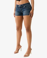 True Religion Women's I Love Joey Zip Fly Shorts