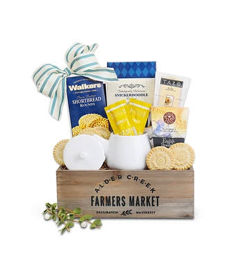 Alder Creek Gift Baskets Tea Tray 9 Piece Gift Basket