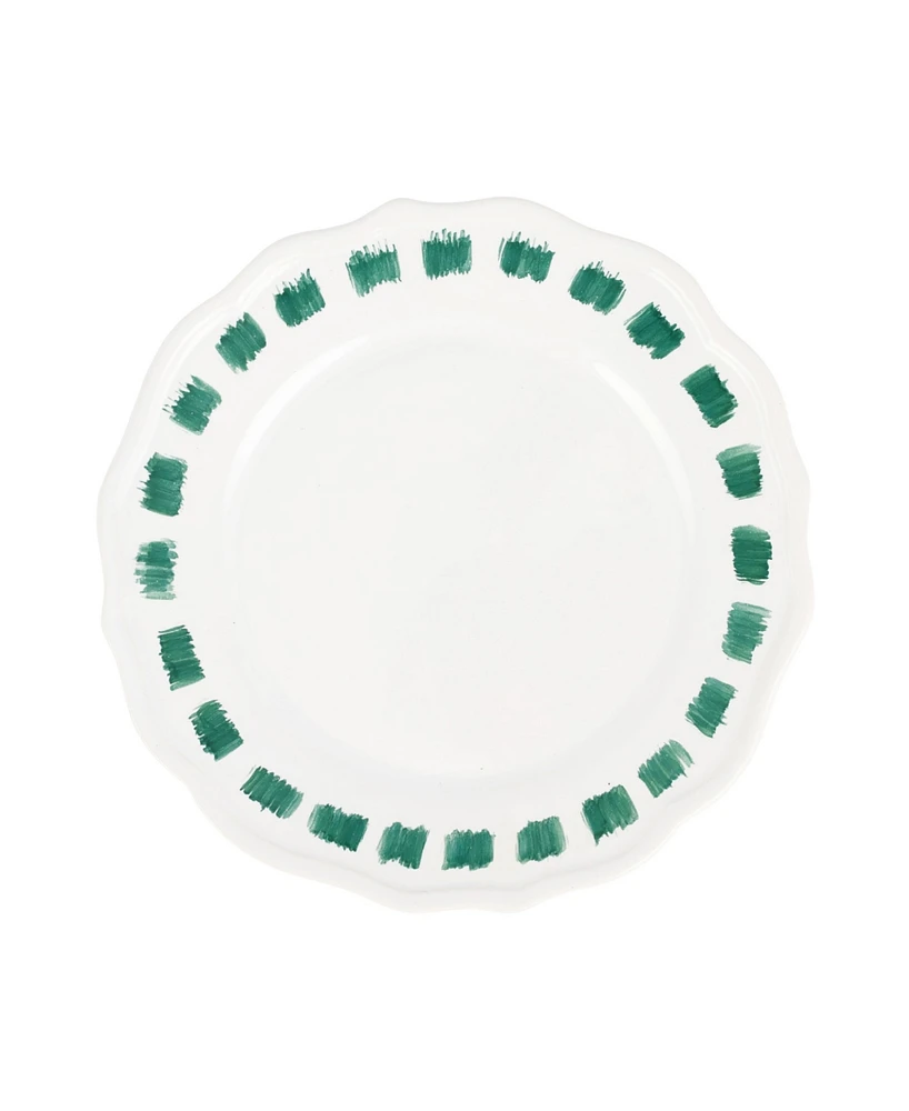 Vietri Lisbon Stitch Salad Plate