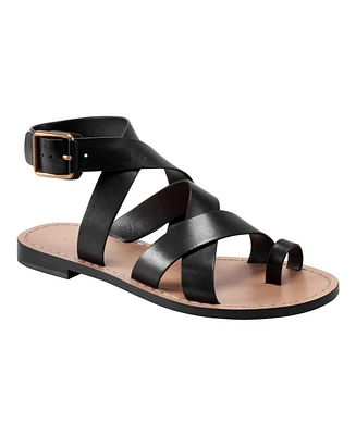 Marc Fisher Ltd Women's Lollie Strappy Flat Sandals