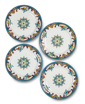 Euro Ceramica Zanzibar Appetizer Plates, Set of 4