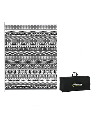 Reversible Outdoor Rug: Waterproof Plastic Straw Carpet for Outdoor and Rv Use