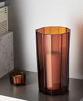 Orrefors Reed Crystal Hurricane Lamp, Large