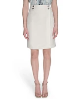 Calvin Klein Petite Faux-Wrap Pencil Skirt