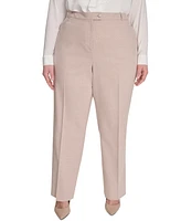Calvin Klein Plus High-Rise Wide-Leg Pants