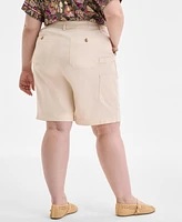 Democracy Trendy Plus AbSolution Skyrise Utility Bermuda Shorts