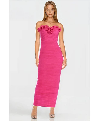 One33 Social Women's The Mia Strapless Ruffled Gown