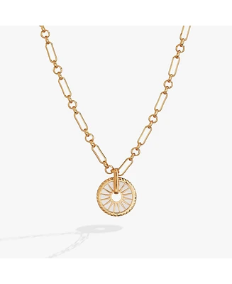 Mother of Pearl Starburst Toggle Necklace