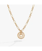 Mother of Pearl Starburst Toggle Necklace