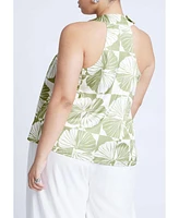 Eloquii Plus Halter Neck Top