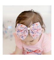 Sweet Wink Baby Girl's Red, White, & Cute Tulle Bow Baby Headband