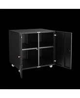 Mobile Printer Stand with File Cabinet