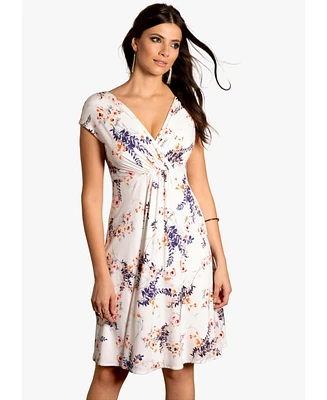 Alie Street London Women's Sophia V-Neck Short Sleeve Dress