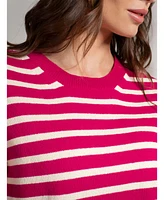 Striped Knitted Crew