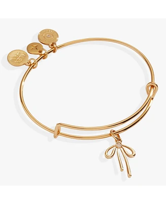 Bow Duo Charm Bangle Bracelet
