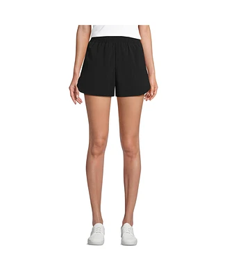 Lands' End Women's Active Woven 4" Shorts with Brief