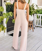 Cupshe Women's Wide-Leg Knit Overalls