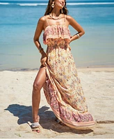 Cupshe Women's Falling Petals Floral Maxi Beach Dress