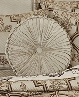 J Queen New York Gold Coast Tufted Decorative Pillow, 15" Round