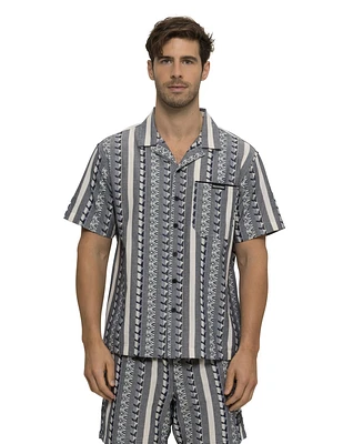 Maui and Sons Men's Dobby Fin Woven Shirt