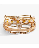 Daisy Bangle Bracelet Set of 5