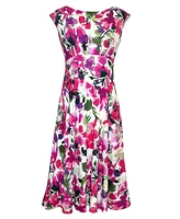 Alie Street London Women's Luna Round Neck Sleeveless Midi Dress