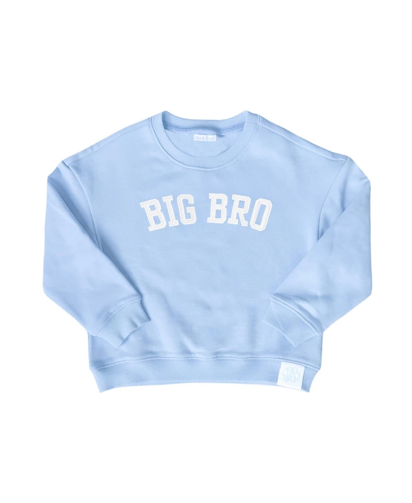Bits & Bows Boys Big Bro Cotton Crewneck Sweatshirt