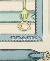Coach Bag Strap Print Silk Square Scarf