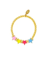 Zomi Gems Girls Rainbow Stars Stretchy Bead Bracelets
