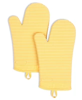 KitchenAid Ribbed Soft Silicone 2-Pc. Oven Mitt Set