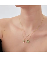 Spero London Eye Coin Sterling Silver Evil Necklace