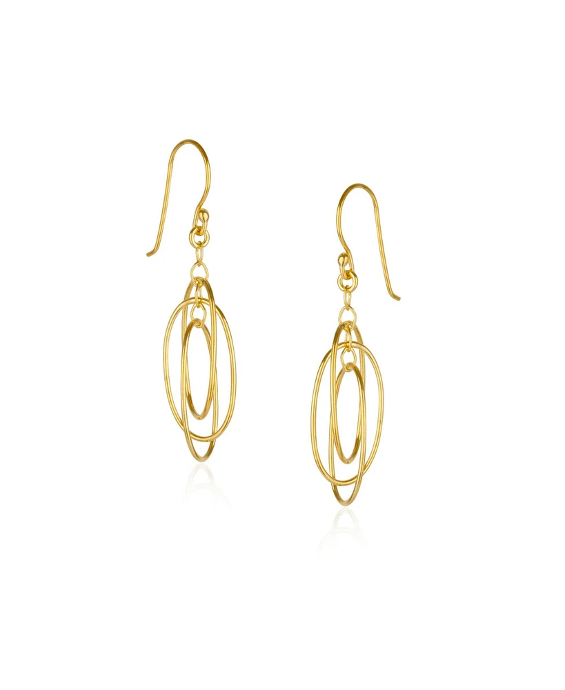 Spero London Nested Loop 3D Drop Earring Sterling Silver