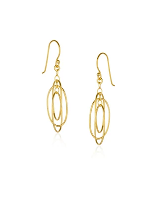 Spero London Nested Loop 3D Drop Earring Sterling Silver