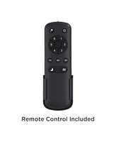 52" Delta-Wing Dc Modern Industrial 3 Blade Indoor Outdoor Ceiling Fan Remote Control Matte Black Wood Damp Rated for Patio Exterior House Porch