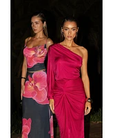 Jluxlabel Women's Mira Drape Maxi Skirt