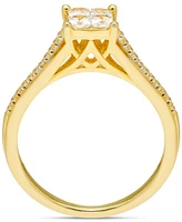 Diamond Ring (3/8 ct. t.w.) in 10k Yellow Gold
