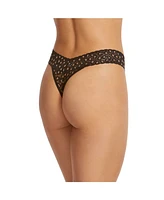 Hanky Panky Women's Crossdyed Leopard Original Rise Thong Panty 3 pack