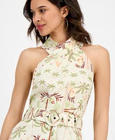 Rachel Roy Women's Joanna Mini Belted A-Line Dress