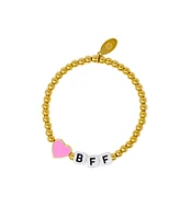 Zomi Gems Girls Bff Butterfly / Heart Bead Bracelet Set