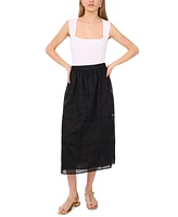 1.state Women's Embroidered Midi Skirt