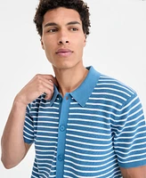 Michael Kors Men's Textured Stripe Shirt